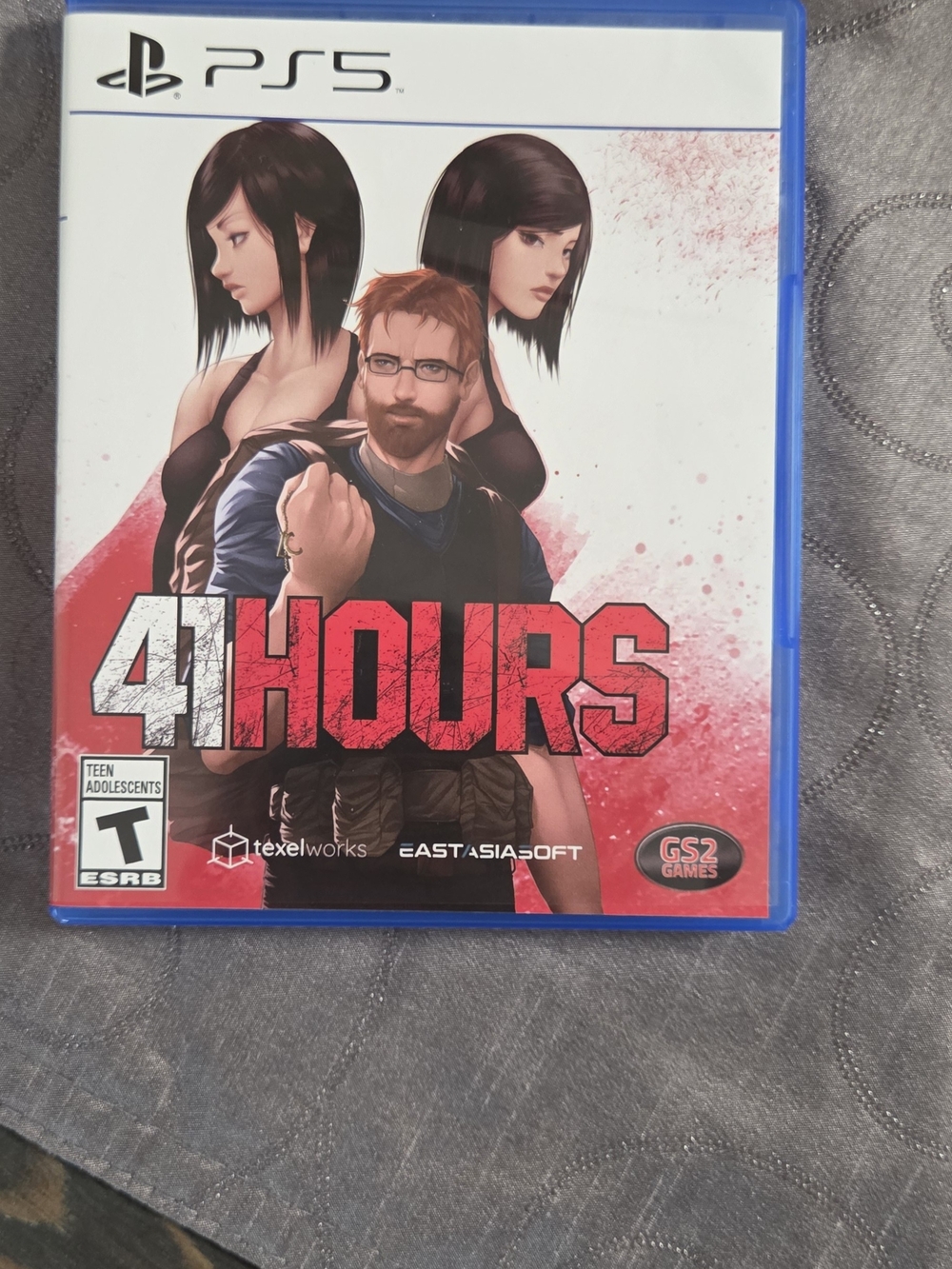 PS5 41 Hours Action Adventure Game - White & Red Cover